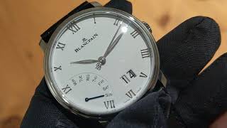 【簡約不簡單】BLANCPAIN 寶珀 Villeret 大日期逆跳星期腕錶 [upl. by Wolenik]