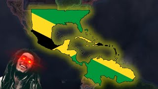 Forming The Jamaican Empire Hoi4 Timelapse [upl. by Luzader]