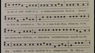 Preface for the Dead  Chant practice video for TLM Missa Cantata [upl. by Knute]