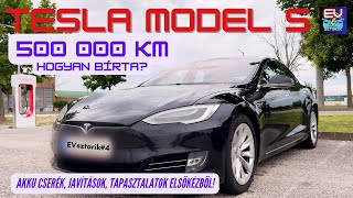 Tesla 500e kmrel EVsztorik4 [upl. by Akiwak]