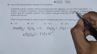 CIE 970113MJ13 Q 10  Atoms moleculaes and stoichiometry [upl. by Gussman465]