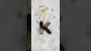 Lets Make Initial letter keychain craftwithme resinart resincrafts [upl. by Einaeg]