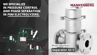 Selfacting control valves for polymer electrolyte membrane electrolysis  PEM electrolysis [upl. by Ariec]