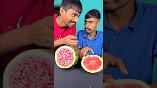 Watermelon Prank with One of the Twin Brothers 😂🤣 shorts Surprise Challenge [upl. by Burk]