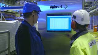 Valmet Dirt Count Analyzer in operation [upl. by Llerrod]