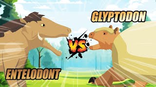 Entelodont vs Glyptodon  Prehistoric Animals Tournament S1  Prehistoric Animal Animation [upl. by Daugherty]