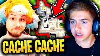 MICHOU FAIT SON PREMIER CACHECACHE AVEC MOI SUR FORTNITE BATTLE ROYALE [upl. by Eardnaed]