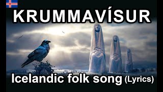 Krummavísur  Icelandic folk song Lyrics [upl. by Bethezel]