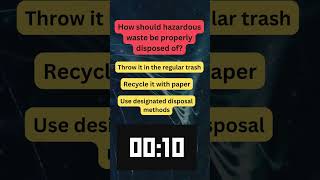 quotProper Hazardous Waste Disposal A Quick Guide  WasteManagement SafetyTips EcoFriendlyquot hse [upl. by Gaughan961]