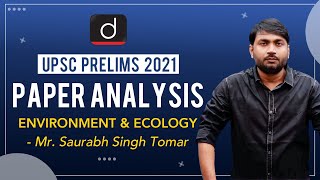 UPSC Prelims 2021 Paper Analysis I Environment amp Ecology  Drishti IAS English [upl. by Polad]