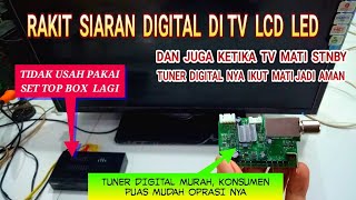 RAKIT TUNER SIARAN DIGITAL DI TV LCD LED [upl. by Elawalo]