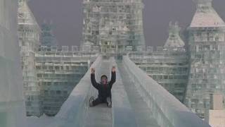 The worlds coldest slide in Harbin China [upl. by Netsriik]