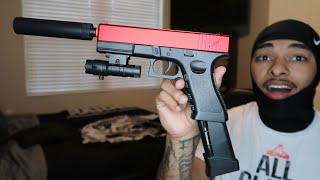 Unboxing Glock Gel Blaster 🔫 [upl. by Lleumas946]