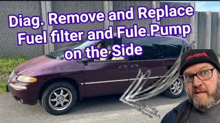 Fuel Pump  Fuel Filter 🔧 Diag and Fix Chrysler Town amp Country🔧Dodge Caravan 1997  2000 [upl. by Sylvia]