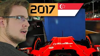 Regen  Singapur 22 🎮 F1 2017 34 [upl. by Rena807]