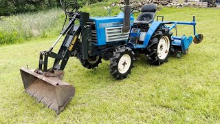 ISEKI TU1500 4WD Compact Tractor with Mini Front Loader Bucket [upl. by Rimisac]