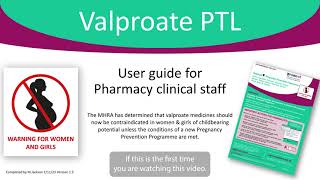 Pharmacy valproate PTL v1 3 [upl. by Nelehyram]