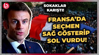 Fransada seçimleri sol ittifak kazandı Sokaklar savaş alanına döndü [upl. by Adidnac]