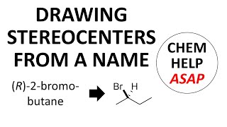 drawing a stereocenter from a name [upl. by Treblihp506]