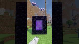 How To Make Most Unique Nether Portal Build Hack 😱 shorts [upl. by Irej]