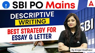 SBI PO Mains Descriptive Paper Preparation  Best Strategy for Essay amp Letter by Kinjal Gadhavi [upl. by Helprin]