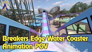 Breakers Edge Water Coaster Animatic POV  Opening 2018 at Hersheypark [upl. by Aidul]