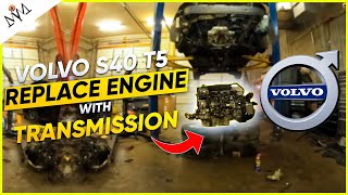 Volvo s40 T5 How to replaceremove the engine with transmission engine swap [upl. by Ahtelrac819]