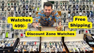 Discount Zone Watches  Watches 499  Free Shipping and Gifts  Imported Watches Collection Delhi [upl. by Finegan]