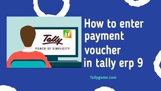 How to enter payment voucher in tally erp 9 [upl. by Adaven]