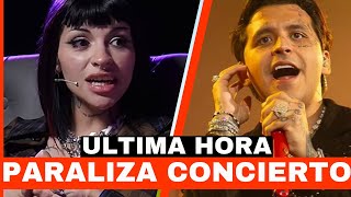 CHRISTIAN NODAL PARALIZA CONCIERTO y SE ENFRENTA A ÁNGELA AGUILAR y A SU HERMANO en DEFENSA DE CAZZ [upl. by Aretina404]