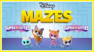 DisneyNOW Mazes  SuperKitties [upl. by Nelon559]