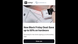 SumUp Air Card Reader Black Friday 50  off [upl. by Primalia]