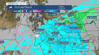 Light snow in sw Montana Friday [upl. by Aikehs]