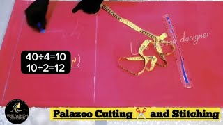 palazzo pants cutting and stitching  plajo cutting [upl. by Laith]