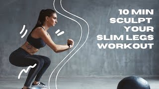 Transform Your Legs 10Minute Nighttime Workout for Slim Sculpted Legs  USA Edition [upl. by Ecneps]