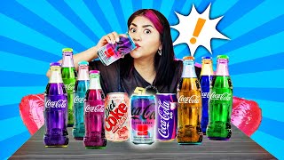 🥤 Probamos Las COCA COLAS DE SABORES¿Cuál es mi favorita  Conny Merlin [upl. by Placeeda]