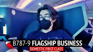 American Airlines B7879 Flagship Business Class  Los Angeles to Dallas [upl. by Ehc923]