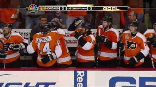 Blackhawks win Stanley Cup in OT beat Flyers in Game 6 [upl. by Mokas]