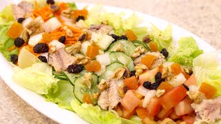 MINHA SALADA FAVORITA  SIMPLES  FÁCIL  RÁPIDA  COMPLETA  DELICIOSA  INCRÍVEL  Isamara Amâncio [upl. by Nodnab]