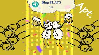 Bing PLAYS APT15minssheep dancingkids funchildren playrhymekids musicchildKorean game아파트 [upl. by Beaufort]