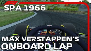 Max Verstappen Onboard  F1 Old SpaFrancorchamps 1966 [upl. by Ragucci]