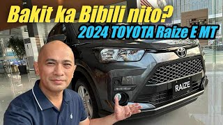 Bakit ka Bibili nito 2024 TOYOTA Raize E Manual  2024 TOYOTA Raize E Review [upl. by Aneet792]