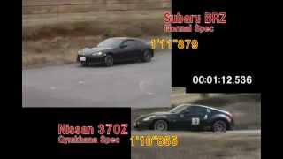 Gymkhana Battle Subaru BRZ vs Nissan 370Z [upl. by Hernando]