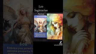 Fire Signs beeblissfultarot oraclereading angelnumbers leo sagittarius aries fyp october [upl. by Ydderf]