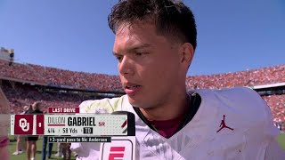 Dillon Gabriel on beating Texas This is what OU football is all about  ESPN College Football [upl. by Arlana897]