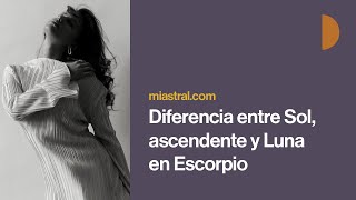 Diferencia entre Sol ascendente y Luna en Escorpio ♏ [upl. by Odla]