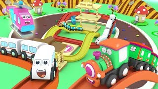 Johny is visiting Candy land cartoon  Chocolate river  choo choo train kids videos [upl. by Euqinom]