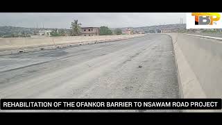 BEAUTIFUL ASPHALTING ON THE OFANKOR NSAWAM ROAD EXPANSION [upl. by Esnohpla596]