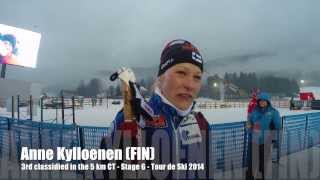 Tour de Ski 2014  Anne Kylloenen FIN [upl. by Ellata]