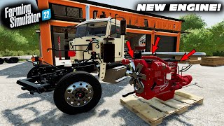 FARM SIMULATOR 22 RP  PUTTING NEW DIESEL MOTOR IN MY SEMI FIRST START UP [upl. by Dilly]